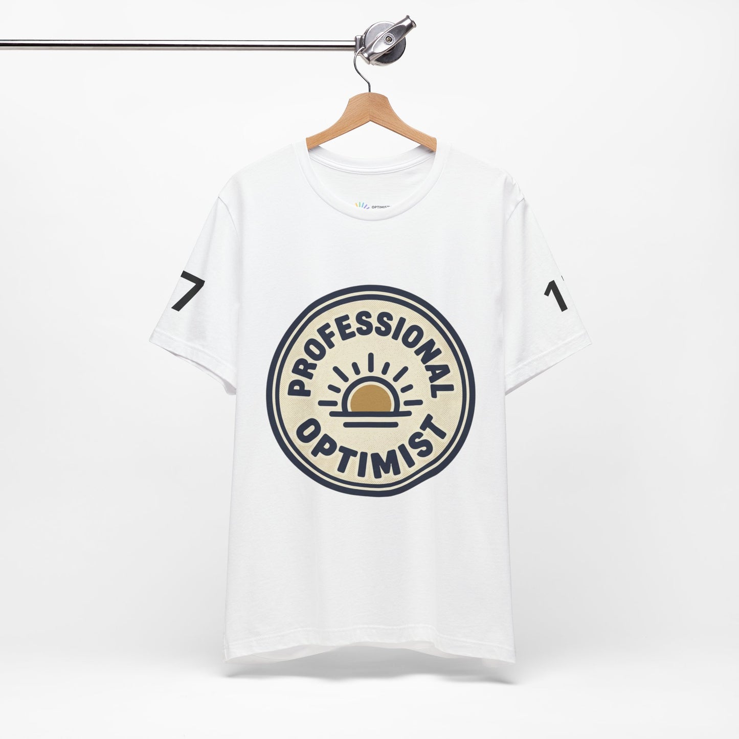 Professional Optimist Tee — 'Optimistic Media Est. 2023' Graphic T-Shirt