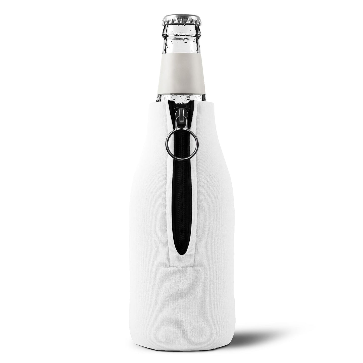 Zip-Up Bottle Cooler Sleeve — “Professional Optimist” Insulated Can Cooler
