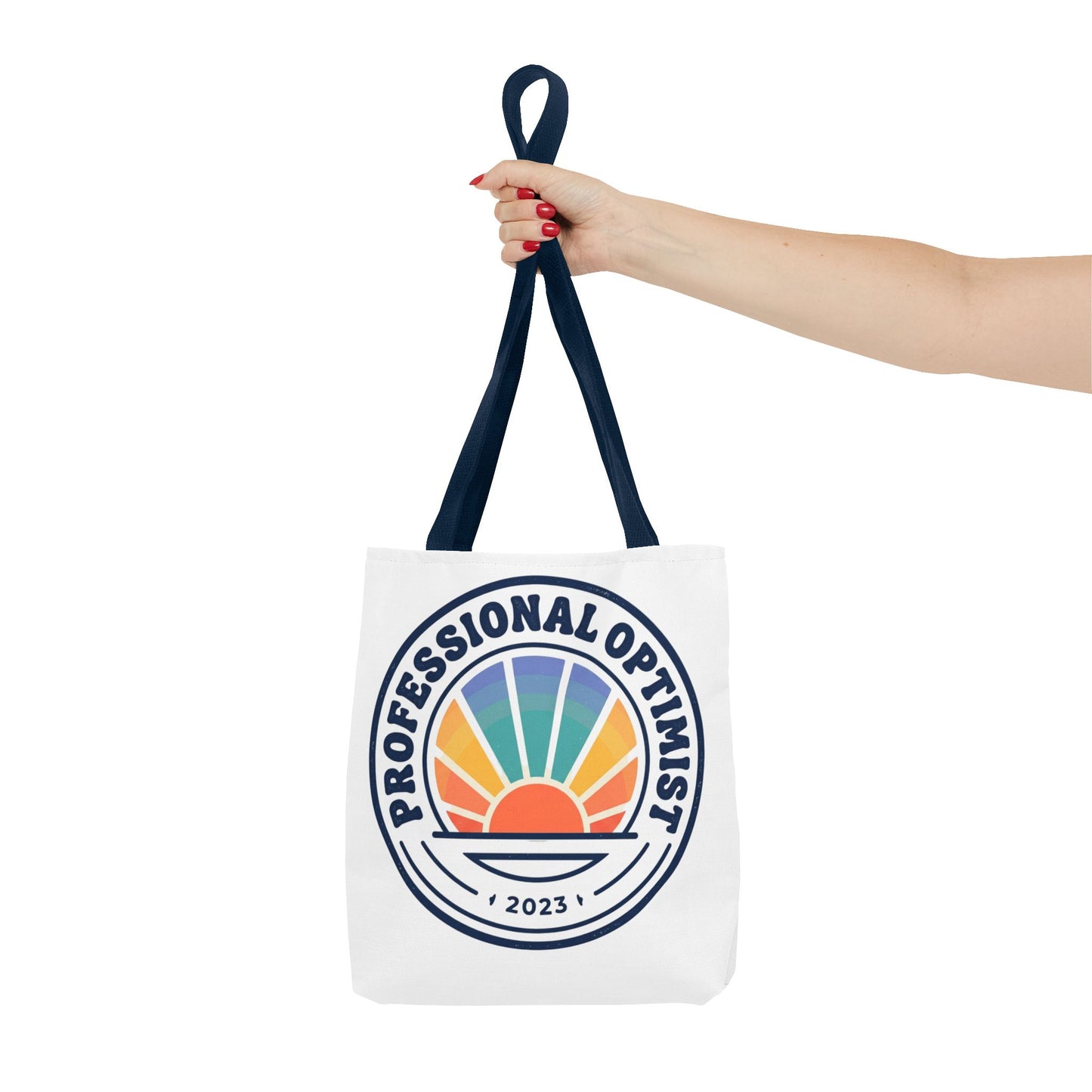 Professional Optimist Tote Bag – Retro Sunrise Canvas Tote (2023)
