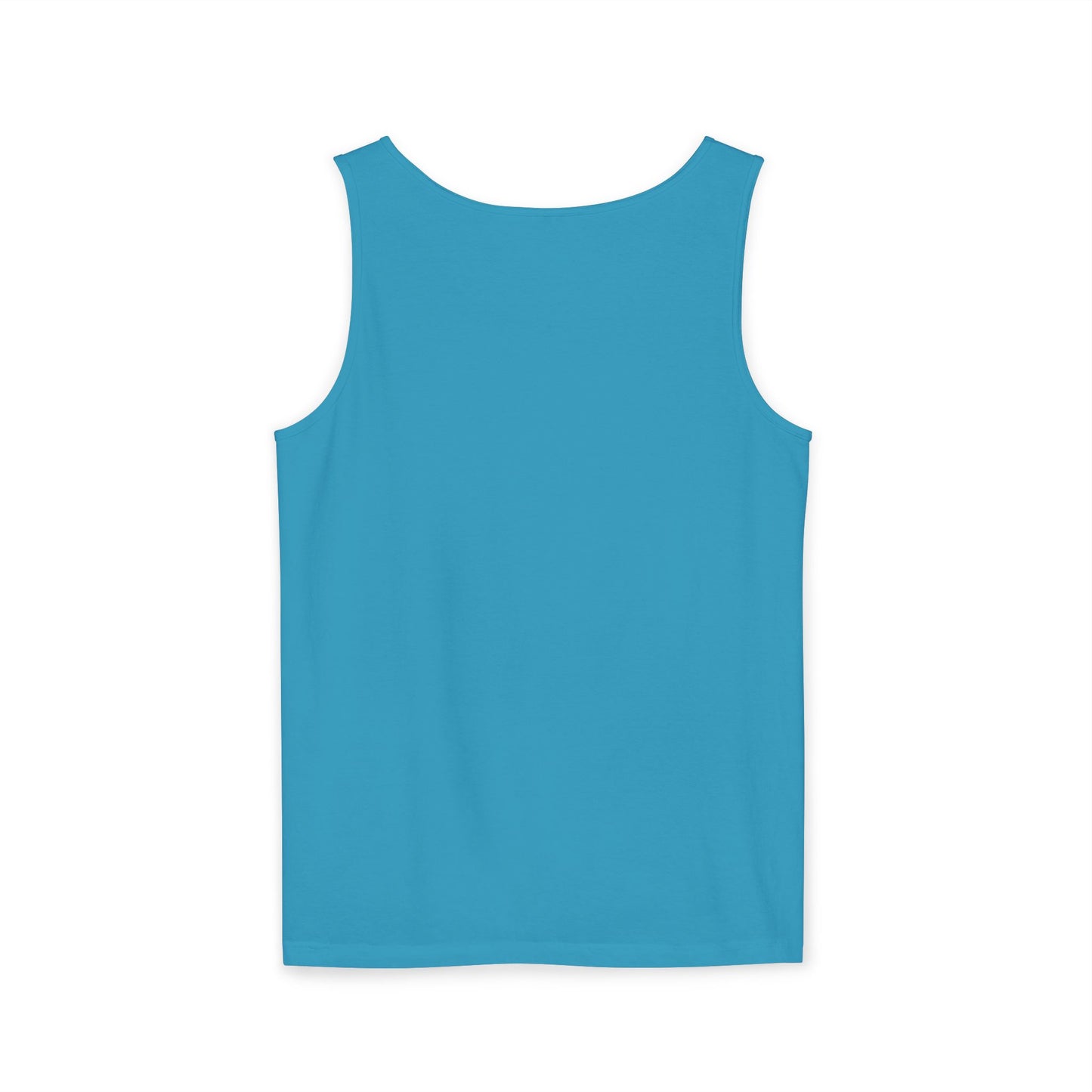 Allergic to Bad Vibes Tank Top — Retro Smiley Rainbow Graphic