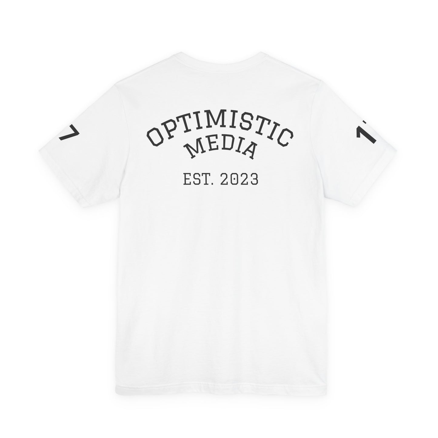Professional Optimist Tee — 'Optimistic Media Est. 2023' Graphic T-Shirt