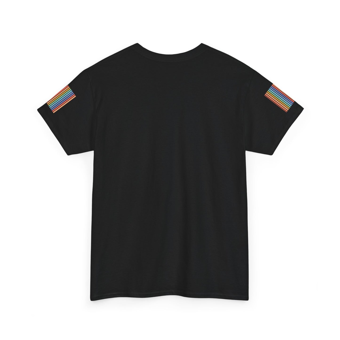 Dangerously Optimistic Tee — Retro Rainbow Sun Graphic T-Shirt