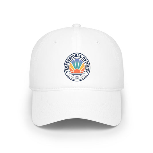 Professional Optimist Baseball Cap — Retro Sunrise Embroidered Low-Profile Hat
