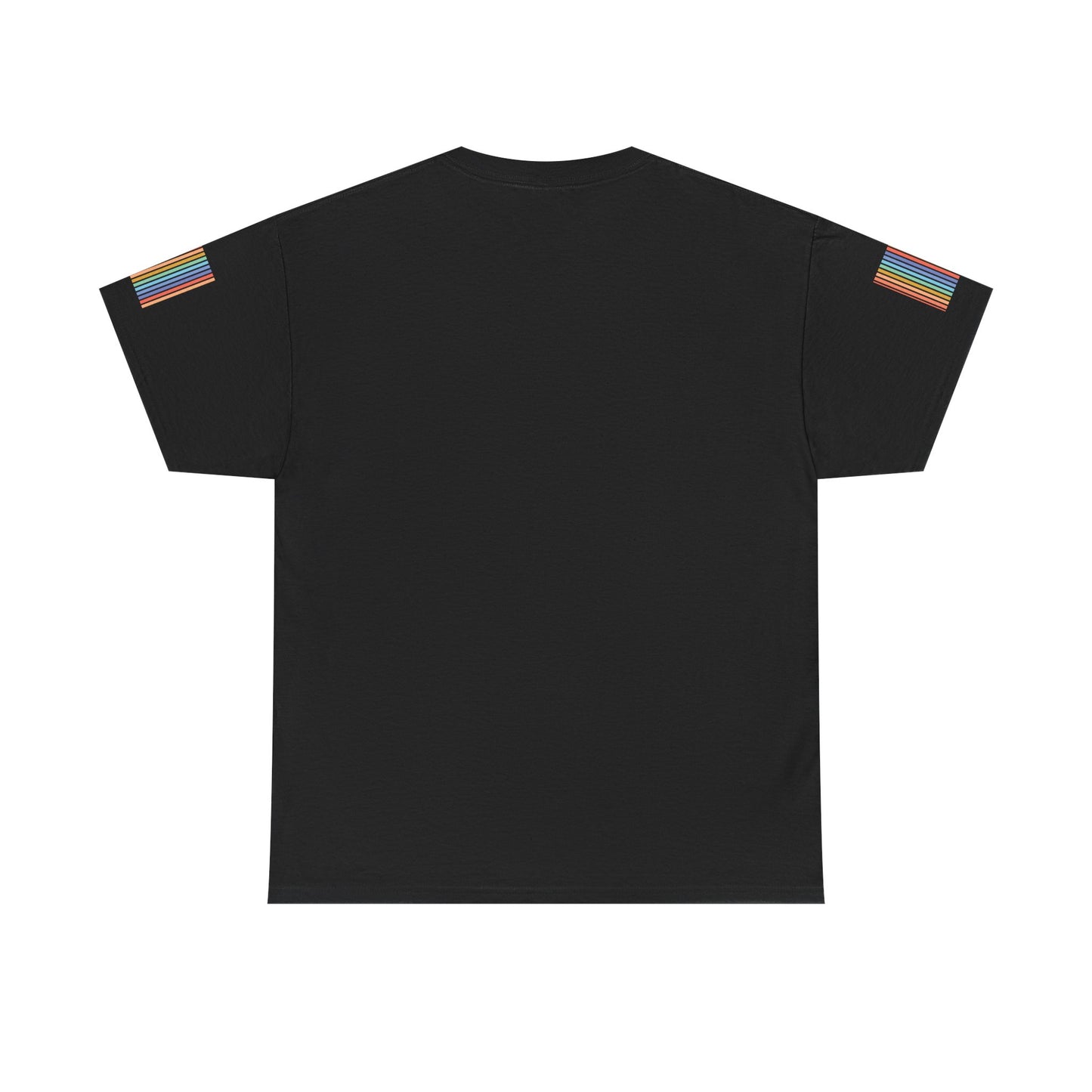 Dangerously Optimistic Tee — Retro Rainbow Sun Graphic T-Shirt