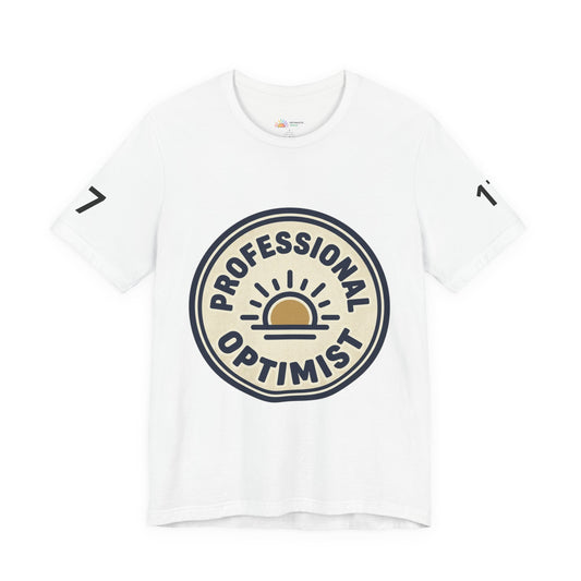Professional Optimist Tee — 'Optimistic Media Est. 2023' Graphic T-Shirt