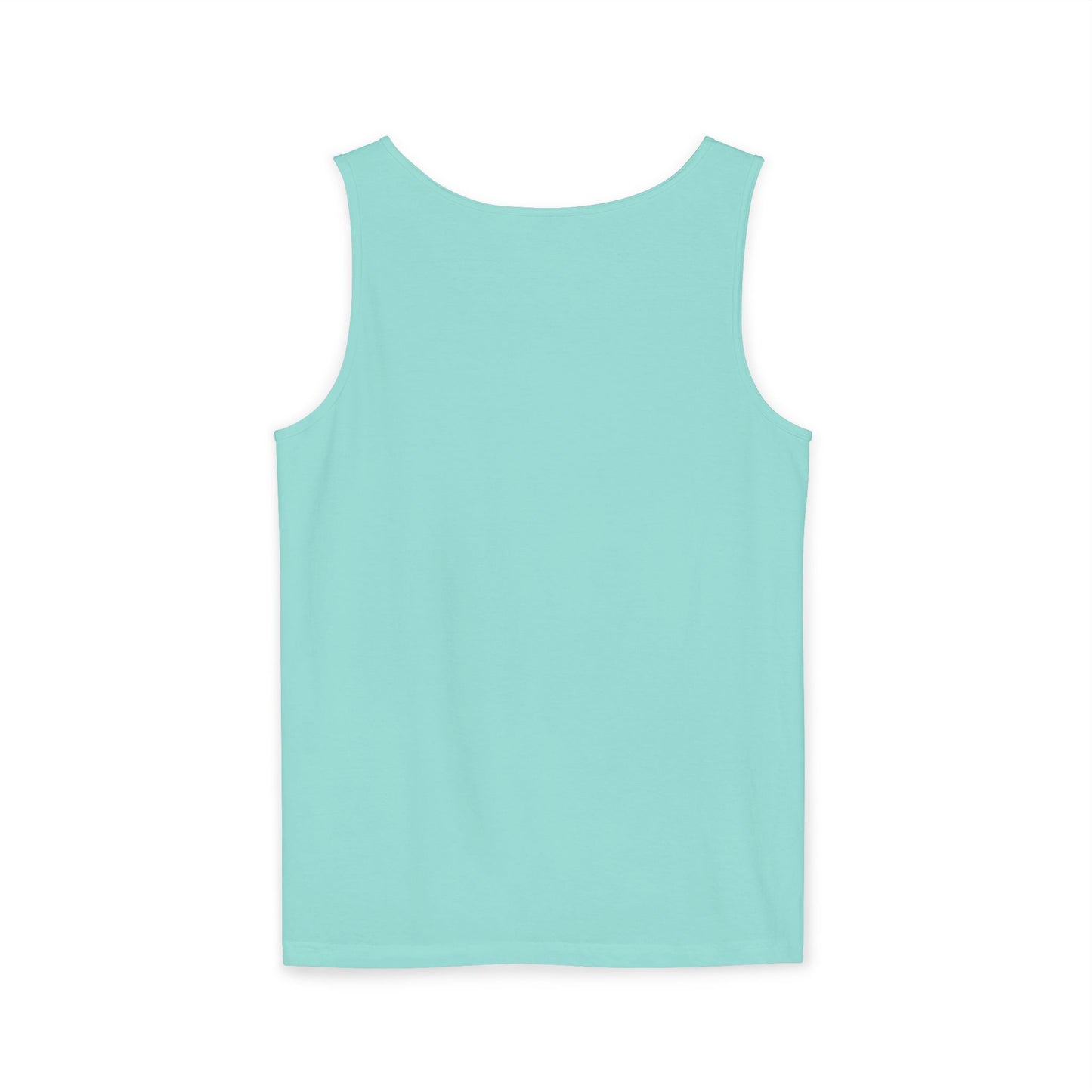 Allergic to Bad Vibes Tank Top — Retro Smiley Rainbow Graphic
